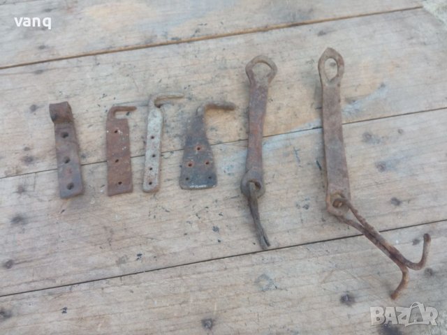 Стари ковани панти за порта, снимка 2 - Антикварни и старинни предмети - 39699797