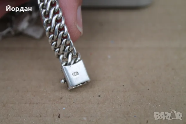 Дамска сребърна гривна, снимка 11 - Гривни - 47990359