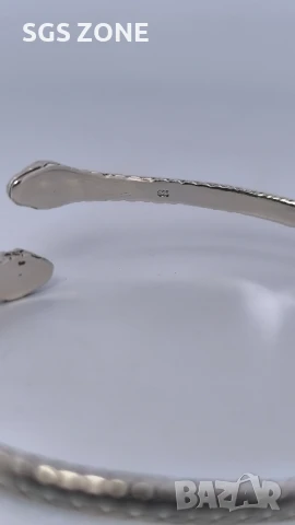 СРЕБЪРНА ГРИВНА ЗМИЯ, снимка 2 - Гривни - 51143912