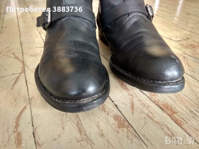Рокерски кожени ботуши Military combat, снимка 14 - Мъжки ботуши - 43351689