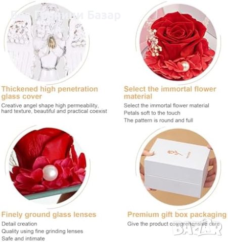 Нов Уникален Подарък Роза с LED за Специални Поводи жени любов, снимка 2 - Други стоки за дома - 43557188