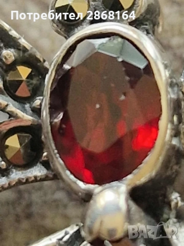 Две стари сребърни брошки, снимка 4 - Антикварни и старинни предмети - 48726495