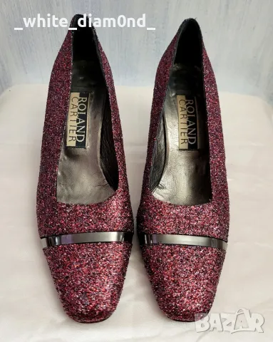 Бутикови червени дамски обувки на ток номер 39, снимка 2 - Дамски обувки на ток - 48362960