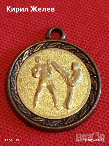 Спортен медал бойни изкуства КАРАТЕ за КОЛЕКЦИЯ ДЕКОРАЦИЯ 53513, снимка 4 - Антикварни и старинни предмети - 53258120