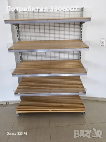 Метален стелаж, снимка 6 - Стелажи и щандове - 50728285