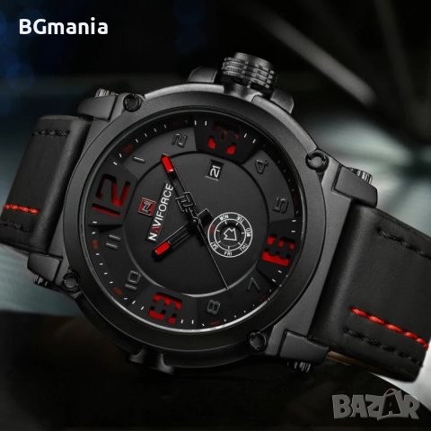 Мъжки часовник NAVIFORCE с кожена каишка к9099