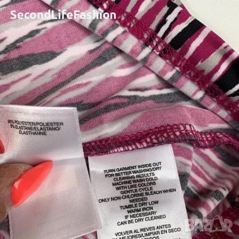 Дамски топ блуза с дълъг ръкав Anne Klein лилава размер L, блуза „прегърни ме“, снимка 4 - Корсети, бюстиета, топове - 52516540