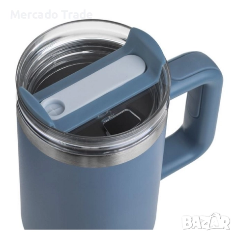 Метална термочаша с капак Mercado Trade, 900мл., Различни цветове, снимка 5 - Чаши - 51554748