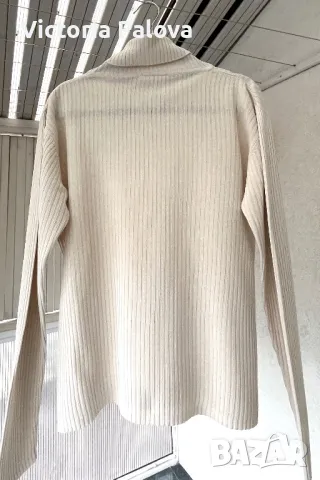 Копринена блуза/ поло светъл беж, снимка 14 - Блузи с дълъг ръкав и пуловери - 49327676