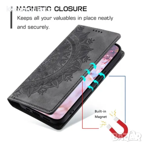 Honor 400 Lite Pattern Imprinted Magnetic Кожен Калъф и Протектор, снимка 11 - Калъфи, кейсове - 50034795