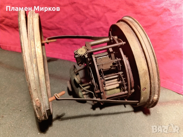 Механизъм от френски каминен часовник, снимка 6 - Антикварни и старинни предмети - 52998154