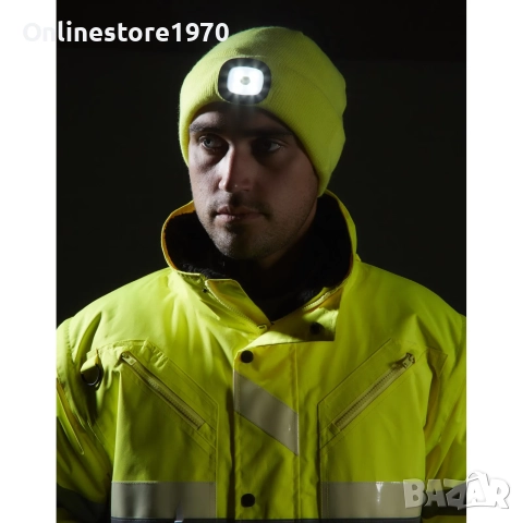 Шапка с USB акумулаторно LED фенерче, снимка 2 - Шапки - 52102390