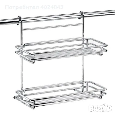 Двоен рафт 26xH16cm, снимка 3 - Етажерки - 47685796