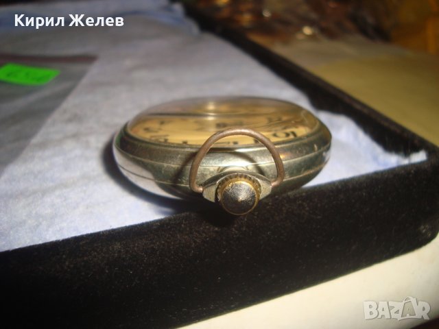 МОЛНИЯ с ПЛАТНОХОД КОРАБЧЕ Стар РУСКИ МЕХАНИЧЕН ДЖОБЕН ЧАСОВНИК СДЕЛАНО в СССР РАБОТЕЩ 28164, снимка 5 - Джобни - 37349367