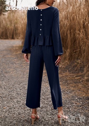 Темпераментен дамски ежедневен комплект от две части, 4цвята,, снимка 12 - Комплекти - 43824097