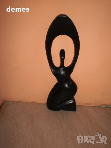  Мама Африка-дървена пластика от абанос- по-малък вариант-2, снимка 1 - Статуетки - 28183279