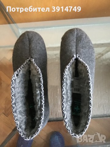 Дамски пантофи, топли, ватирани, 100% вълна отвън и отвътре, 38, *НОВИ*, снимка 2 - Пантофи - 44010318