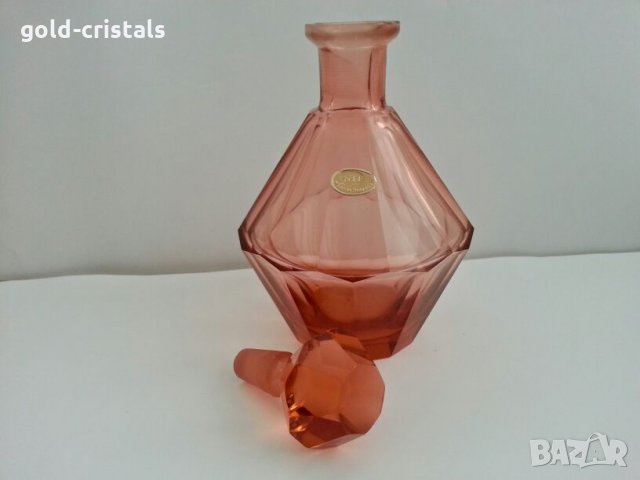 Ретро стъклени чаши и гарафа  53г, снимка 4 - Антикварни и старинни предмети - 27479846