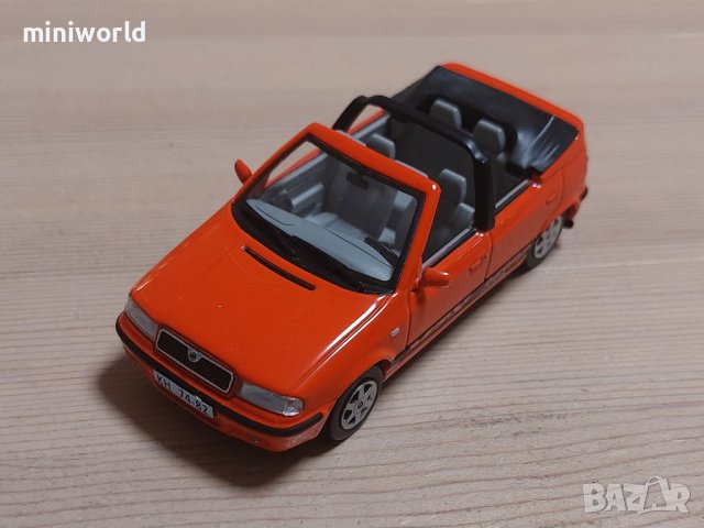 Skoda Felicia MTX Cabrio 1997 - мащаб 1:43 на DeAgostini моделът е нов в блистер, снимка 7 - Колекции - 42986164
