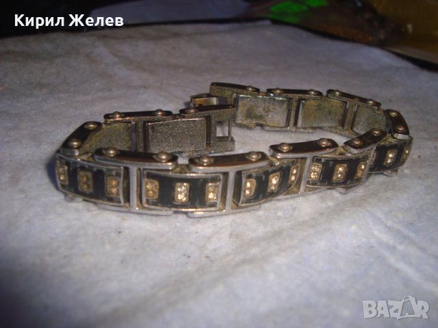 СТАРА МЕТАЛНА с КРИСТАЛЧЕТА ВИНТИДЖ АРТ ГРИВНА 27997