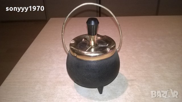 механичен пепелник с въртяща с основа-внос франция, снимка 1 - Антикварни и старинни предмети - 26803471