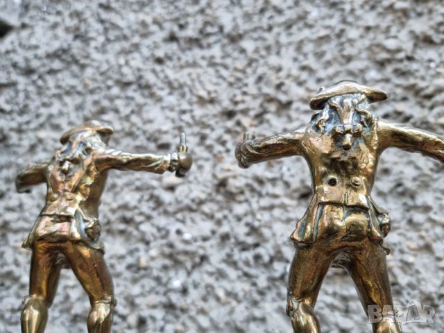 Антикварни Бронзови Свещници Фокусник Франция- (1930-1940г), снимка 8 - Антикварни и старинни предмети - 40112344