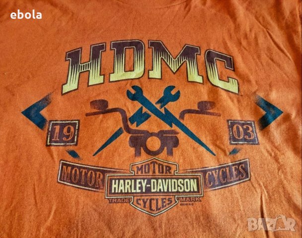 Harley Davidson - M, снимка 1 - Тениски - 28295460