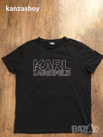 karl lagerfeld - страхотна мъжка тениска КАТО НОВА, снимка 4 - Тениски - 37158667