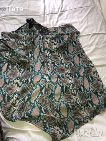 Дамска змийска рокля с един ръкав, снимка 1