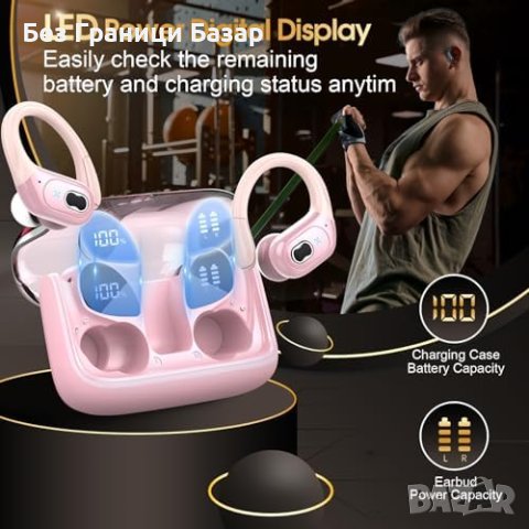 Нови Bluetooth 5.3 слушалки Безжични Водоустойчиви Earbuds за музика, снимка 7 - Bluetooth слушалки - 43134985