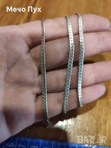 Сребърно колие (48), снимка 2 - Колиета, медальони, синджири - 38505767