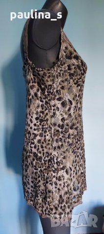 Нощница / туника / неглиже от еластична дантела "Zizzi"® / леопардов принт , снимка 3 - Нощници - 33326863