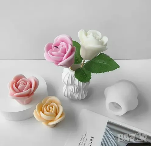 Молд роза 7,1 см  (9)