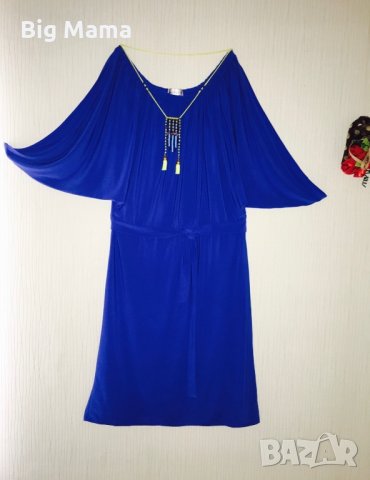 Рокля в кралско син цвят, снимка 2 - Рокли - 27158132