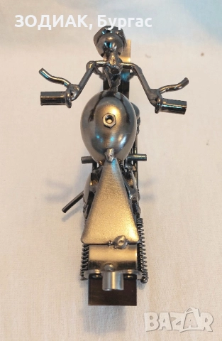 Метална Пластика МОТОЦИКЛЕТ, снимка 5 - Статуетки - 28694211