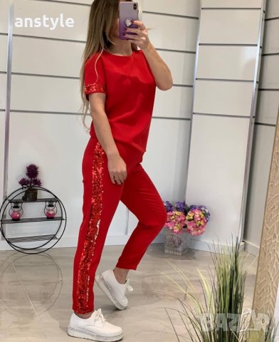 Елегантен екип в два цвята, снимка 5 - Комплекти - 28179067