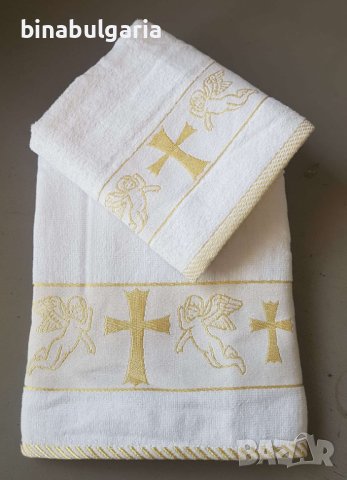 Кърпа за кръщане модел " Ангели ", снимка 1 - Подаръци за кръщене - 8772615