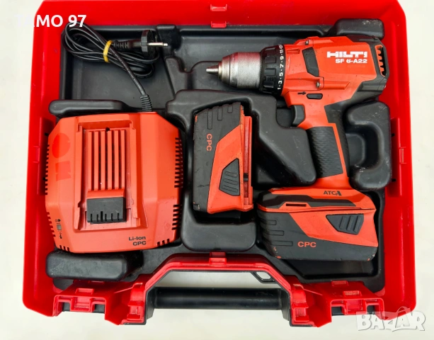 Hilti SF 6-A22 ATC - Мощен безчетков винтоверт 2x22V 5.2Ah, снимка 2 - Винтоверти - 53566276