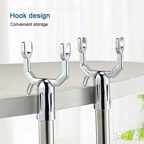 Пръчка за Сваляне на Дрехи с Неръждаема Стомана и Удобна U-Кука 4828, снимка 6 - Други стоки за дома - 52633084