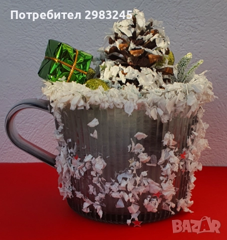 Коледна чаша, снимка 6 - Декорация за дома - 52531478