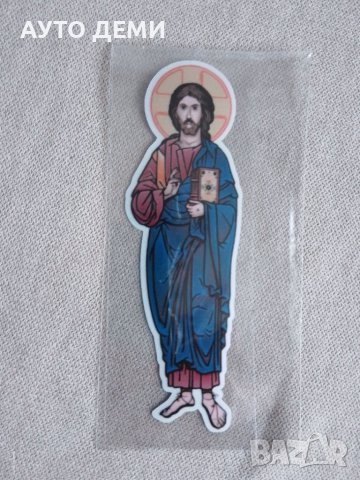 Качествен винилов стикер с цветно изображение на Исус Христос за кола или дом, снимка 3 - Аксесоари и консумативи - 37615401