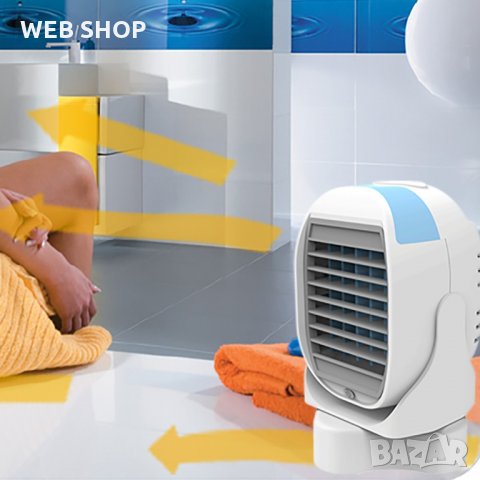 Мобилен охладител Air Cooler 2 в 1 - климатик и вентилатор в едно, снимка 4 - Климатици - 33613640