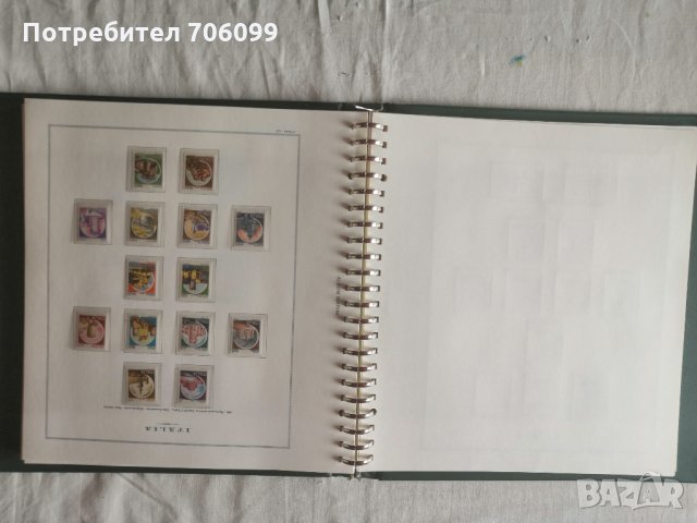 Луксозен Албум Класьор пощенски марки Италия 1968-1984, снимка 5 - Филателия - 33311478