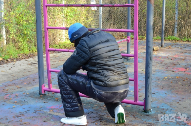 Пухен панталон с гъши пух 90% зимен термо НОВО, снимка 3 - Панталони - 52893647