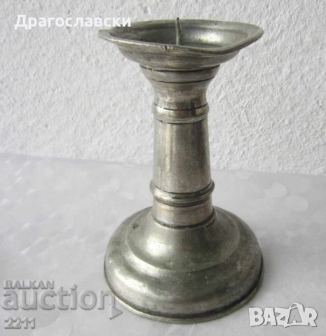 Стари свещници, свещник стар метален 24 см с момче фигура антика, снимка 16 - Антикварни и старинни предмети - 28874507