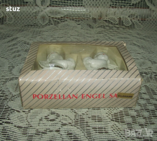 Порцеланови свещници, ангелчета, сет 2 бр., снимка 4 - Декорация за дома - 52595294