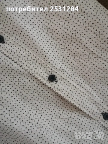 Нова мъжка бежова риза, размер  Л / ХЛ , размер L / XL, снимка 7 - Ризи - 52116600