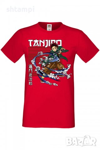 Мъжка тениска Demon Slayer Tanjiro Kamado 01,Анимация,игра,Празник,Повод,, снимка 4 - Тениски - 37936749