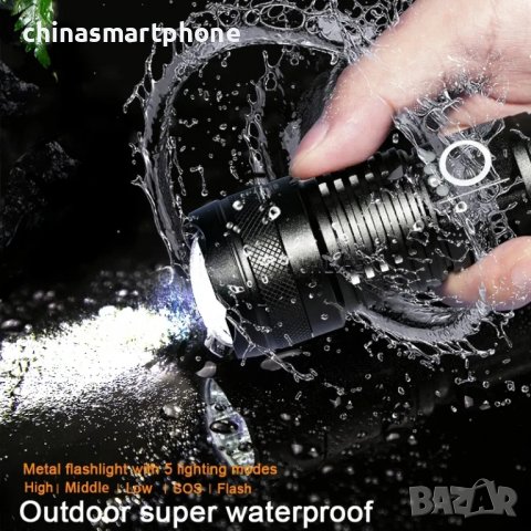 Фенер за лов, 3000LM XHP 50 акумулаторен прожектор., снимка 6 - Къмпинг осветление - 39995784