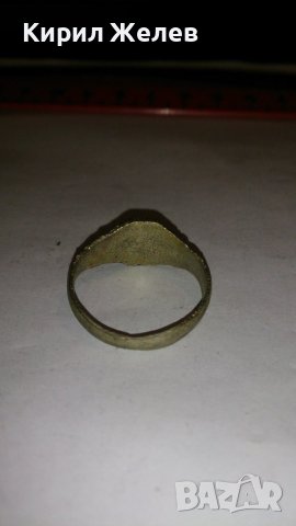 СТАРИНЕН САЧАНЕН ПРЪСТЕН с МОНОГРАМ БУКВА - Н - МАЙСТОРСКА РЪЧНА ИЗРАБОТКА САЧАН 60041, снимка 3 - Антикварни и старинни предмети - 28915052